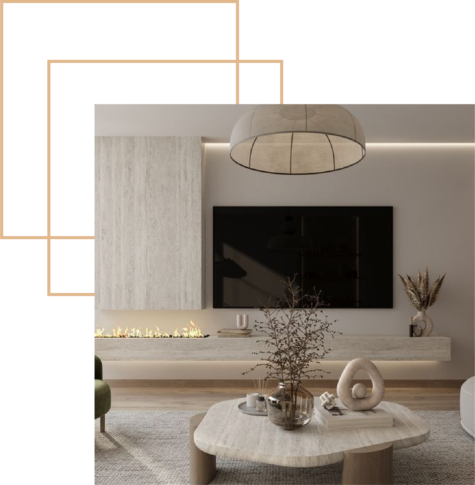 visuel d'aménagement intérieur sur mesure